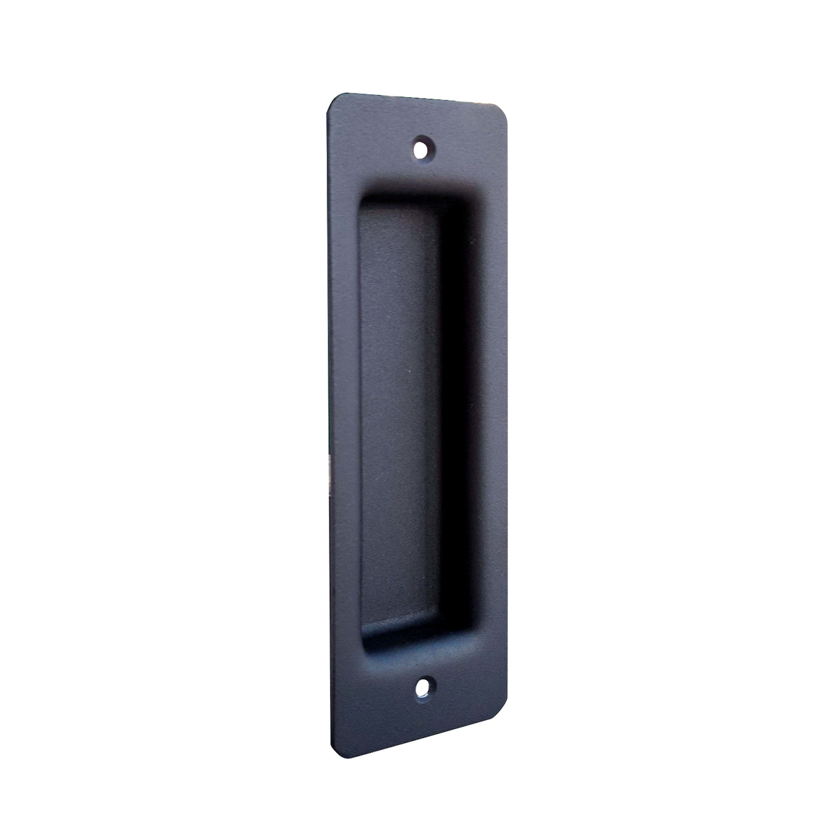 Muldengriff / Einlassgriff 165 mm, Stahl schwarz lackiert