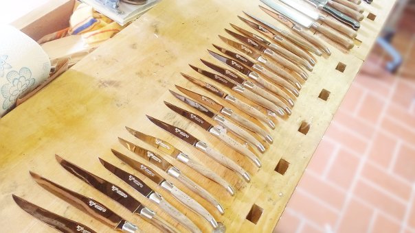 Tafelmesser nach dem Schärfen