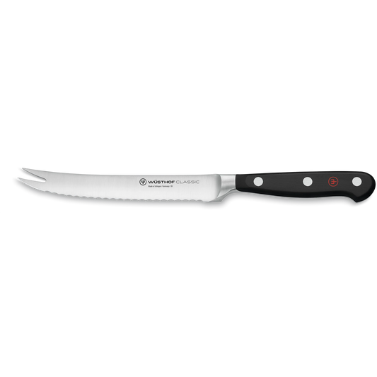 Tomatenmesser mit Wellenschliff, Klinge bis 16 cm